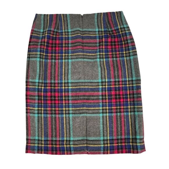 Talbots Wool Blend A-Line Plaid Skirt size 10 - Picture 2 of 8
